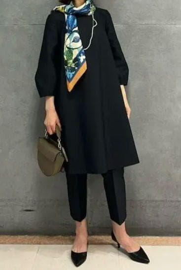 Ballsey ハイカウントダブルクロス Aラインワンピース