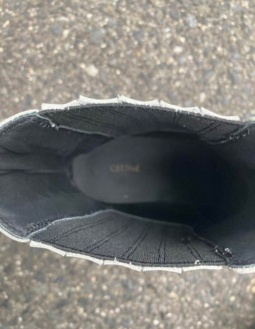 【CELINE】22AWメタリックシルバーウエスタンブーツ【サイズ41】