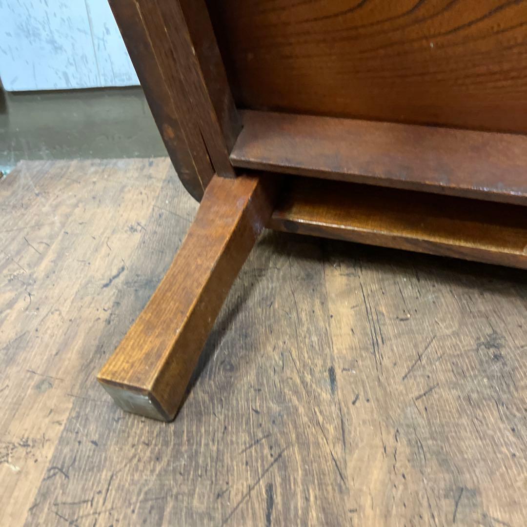 B-2 昭和レトロ 木製 折りたたみ式 座卓 ちゃぶ台 古材 古道具 文机