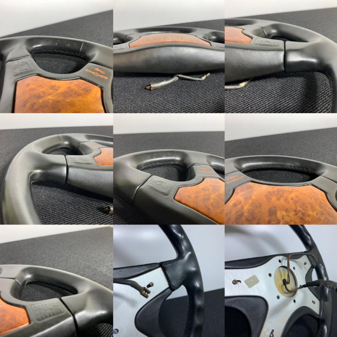 イタルボランテ プレステージ 4スポーク レザーステアリング 36φ 美品