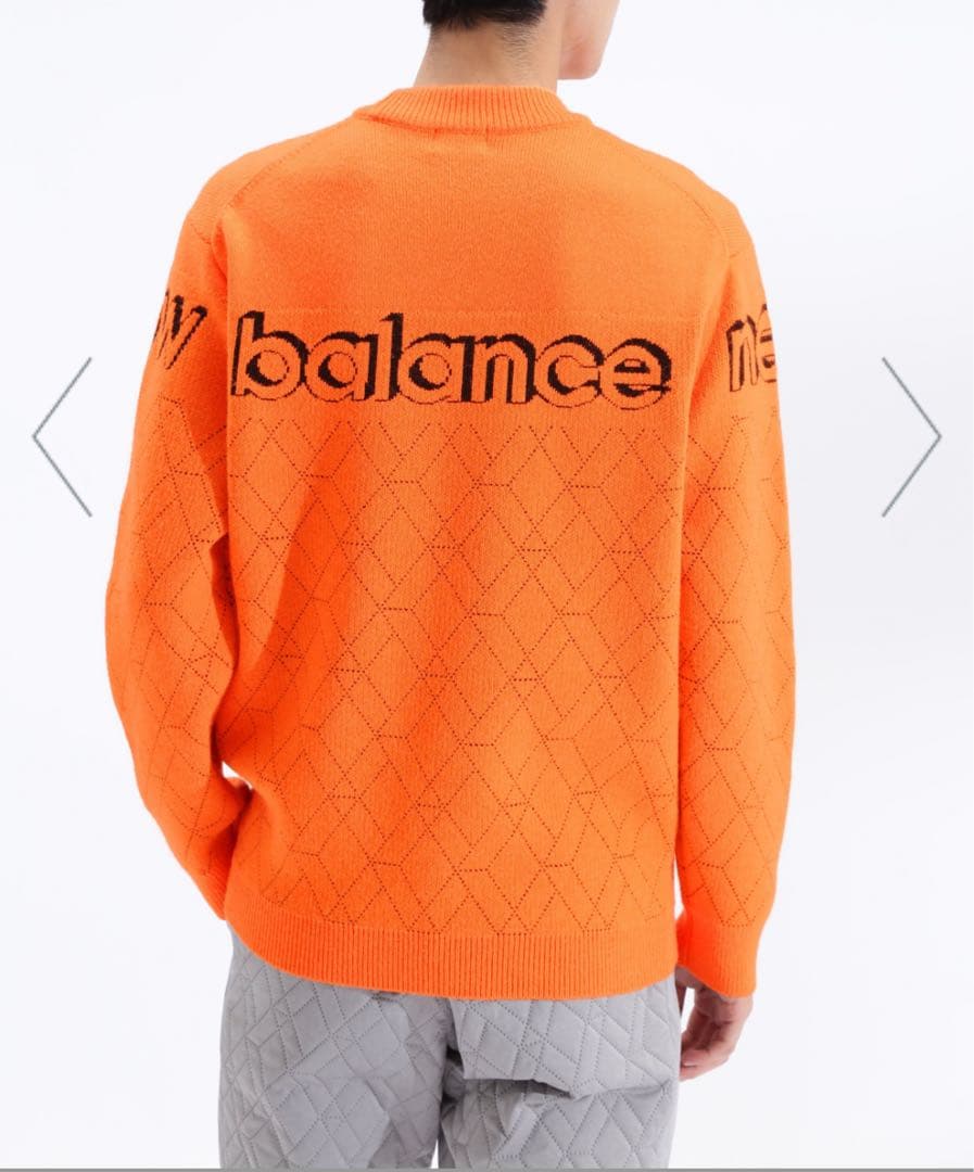 【6】 ニューバランス モックネック ニット プルオーバー メンズ ゴルフ