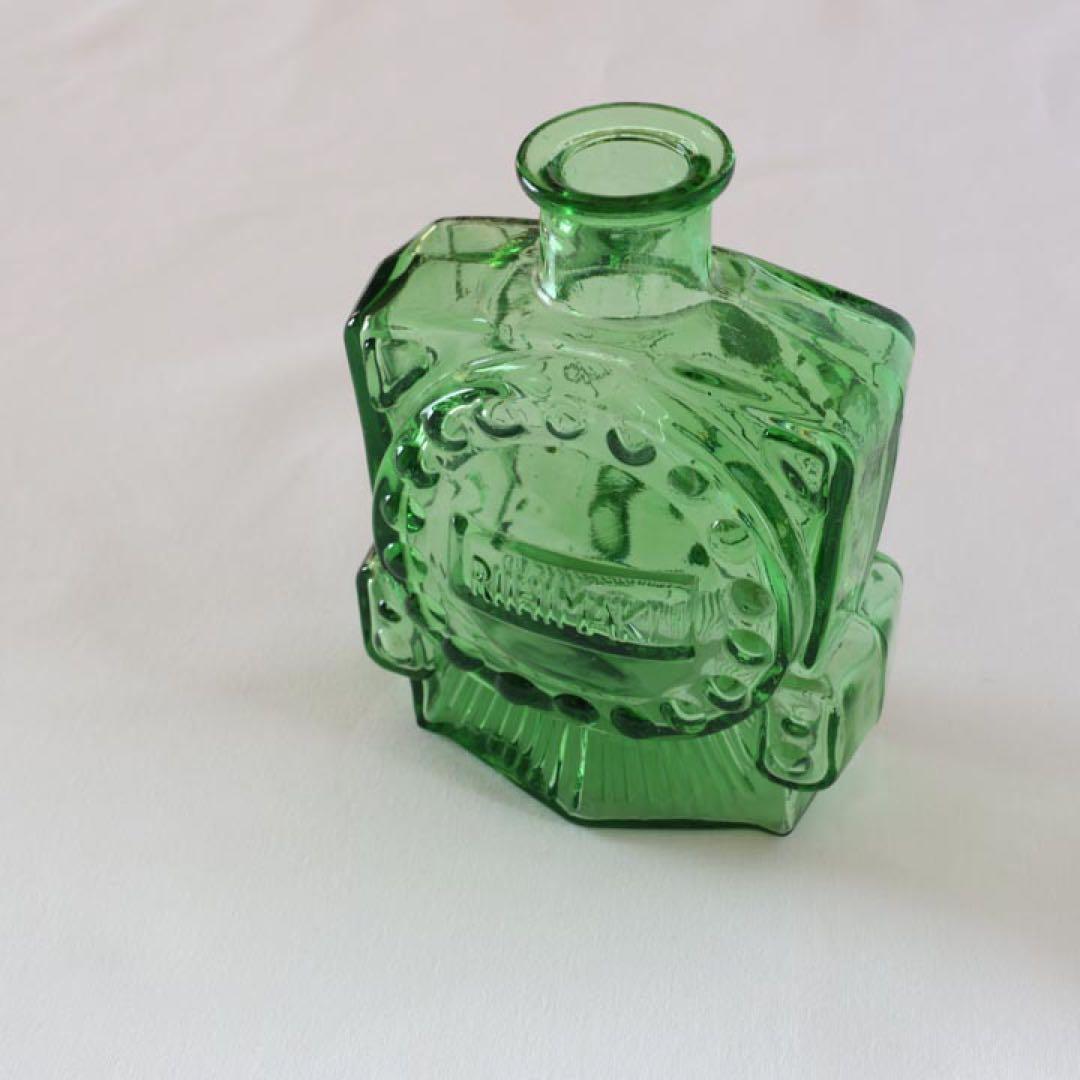 riihimaen lasi veturipullo ＊ フラワーベース 緑