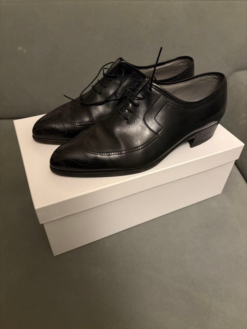 希少イタリア製 ビスポーク レザーシューズ 25.5 tanino crisci