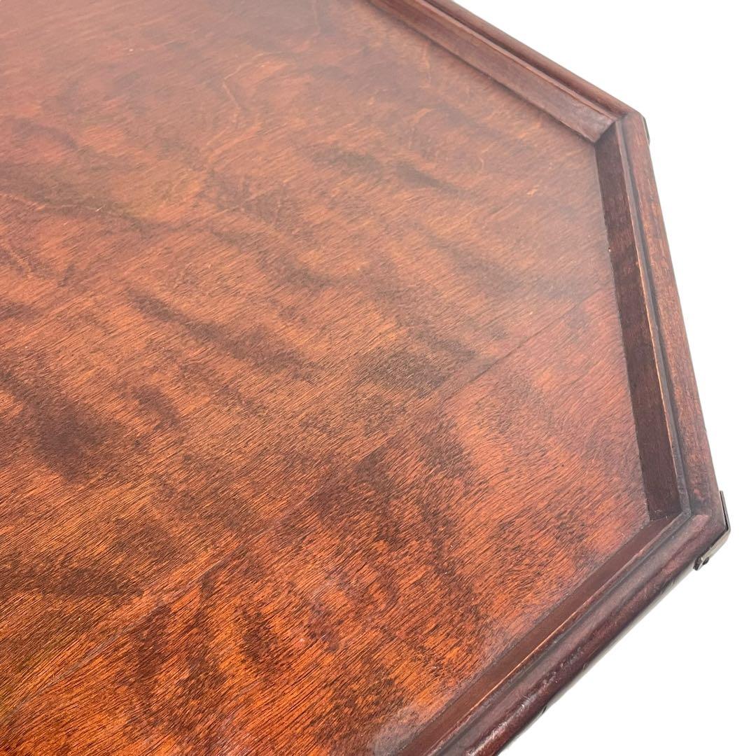 HR276 【レア】松本民芸家具 八角膳 ミズメザクラ 飾り台 花台 座卓机