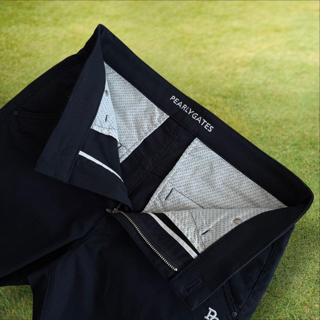 美品　パーリーゲイツ　ハーフパンツ　短パン　4 M〜L相当　紺　ネイビー　マリン