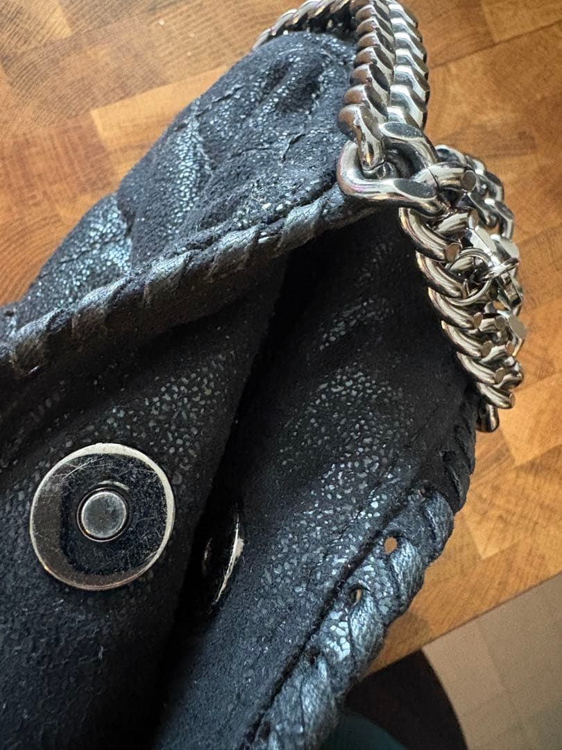 STELLA McCARTNEYブラックキルティングショルダーバッグ