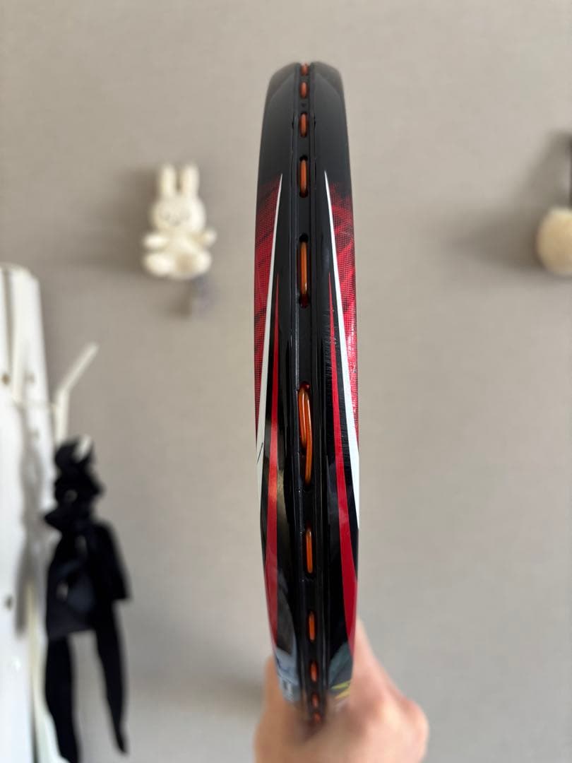 ソフトテニスラケット ヨネックス　ネクシーガ90s ホワイト/ブラック/レッド