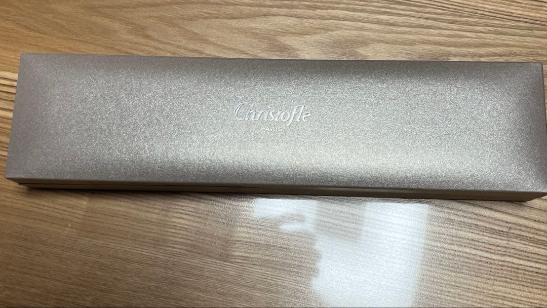 Christofle箸2膳セット、赤・黒色