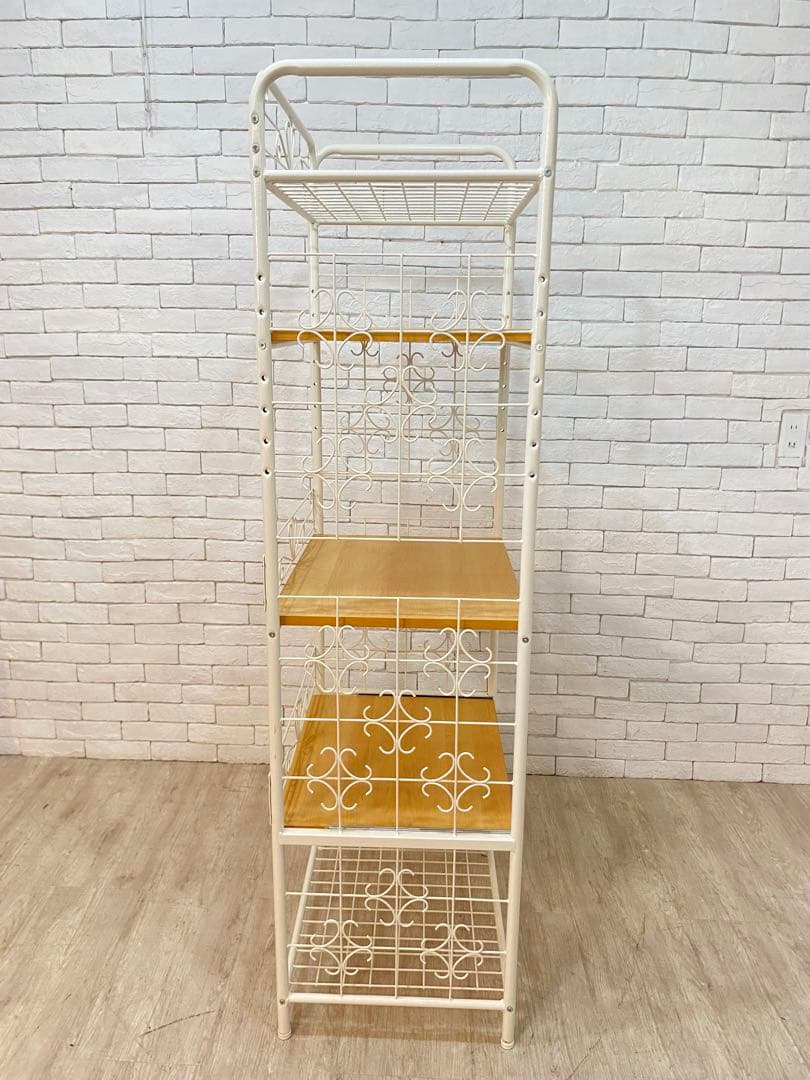 【東京都内23区配送無料】ベルメゾン　アイアン　キッチン　ラック　棚　収納　陳列