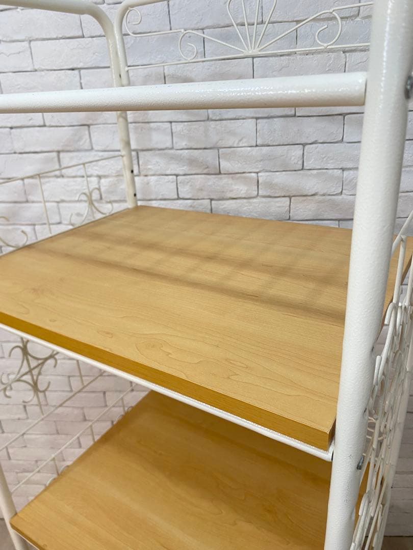 【東京都内23区配送無料】ベルメゾン　アイアン　キッチン　ラック　棚　収納　陳列