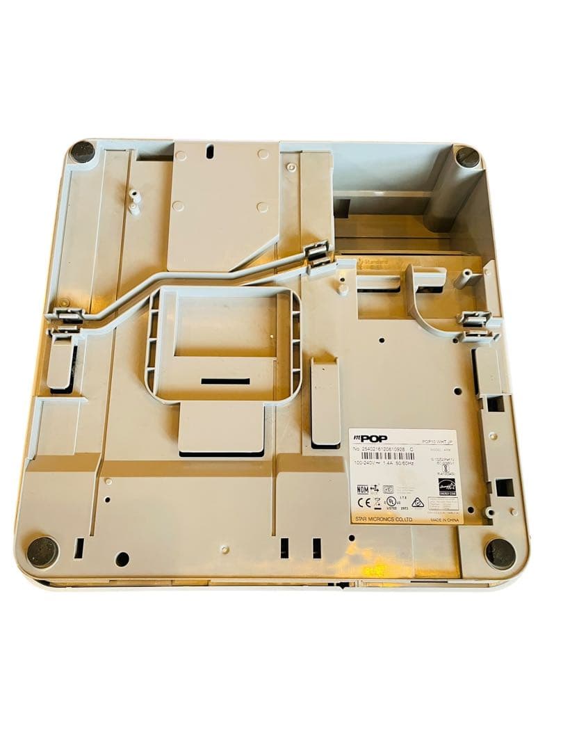 ホワイト レシートプリンター USB接続