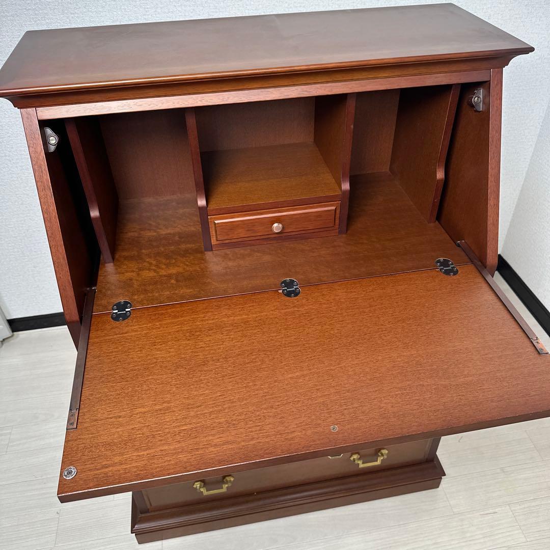 マルニ 地中海 ライティングビューロー デスク チェスト 引き出し 収納 i1※