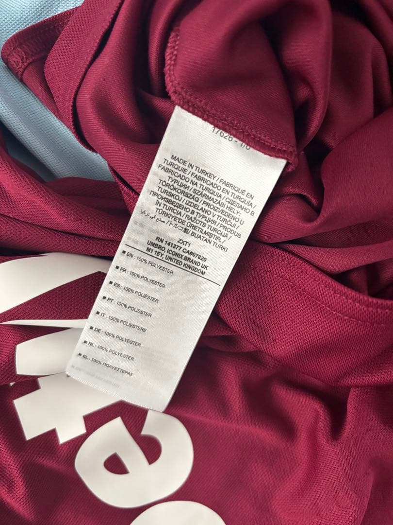 24-25/ウエストハム　長袖ホームキット