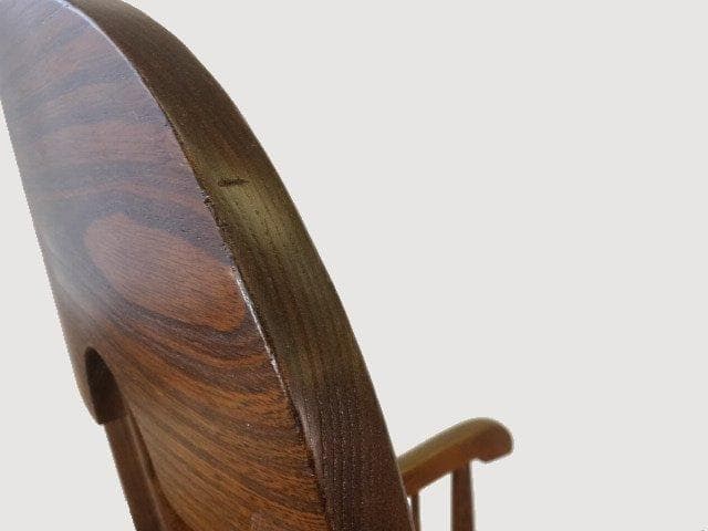 飛騨産業キツツキ　木製　ロッキングチェアーA　再塗装済　ＵＳＥＤ