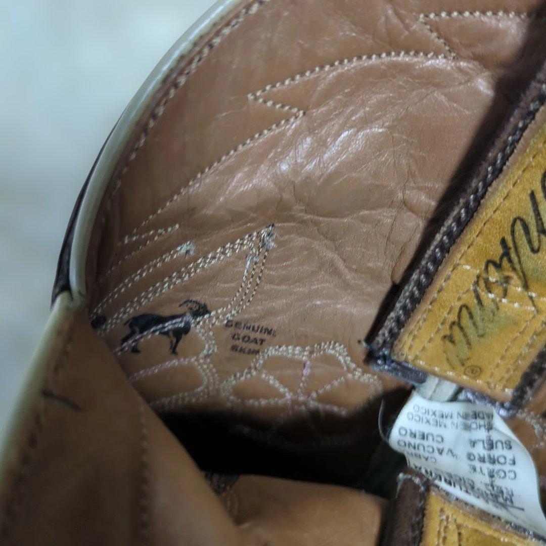 Montana バタフライ ウエスタンブーツ 本革 羊革 メキシコ製　US6