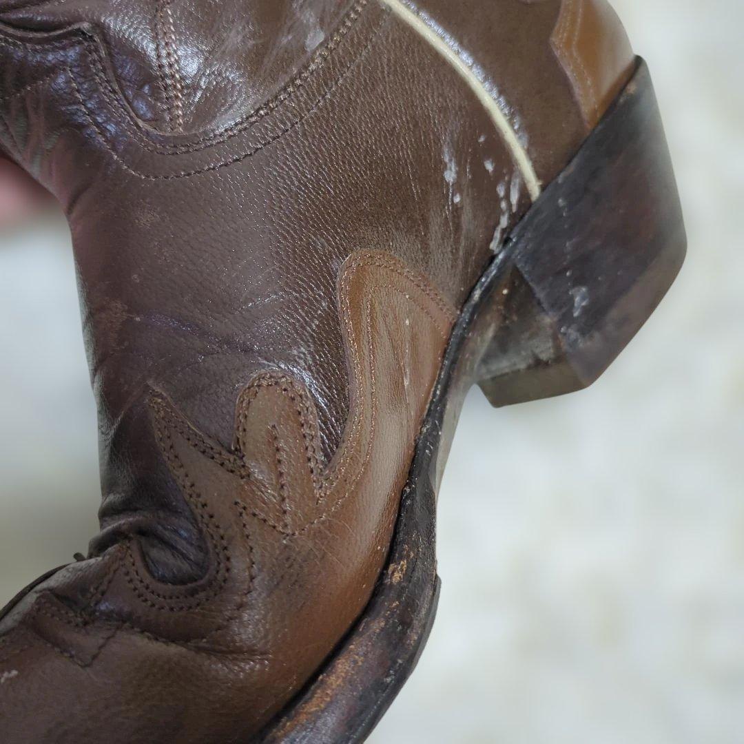 Montana バタフライ ウエスタンブーツ 本革 羊革 メキシコ製　US6