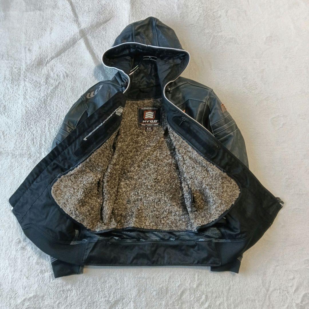 極美品 HYOD ヒョウドウ 革 ライダース ジャケット プード HSL521D