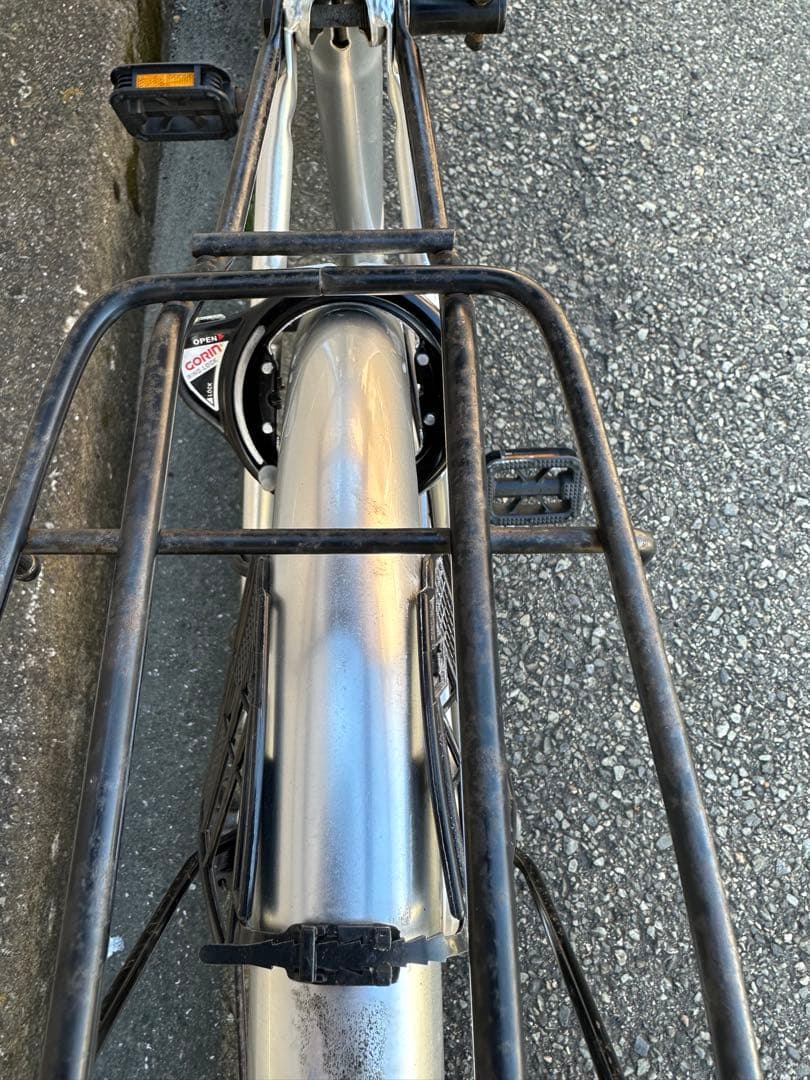 シティサイクル シルバー 24インチ　引き取り可能な方　防犯登録料か込み