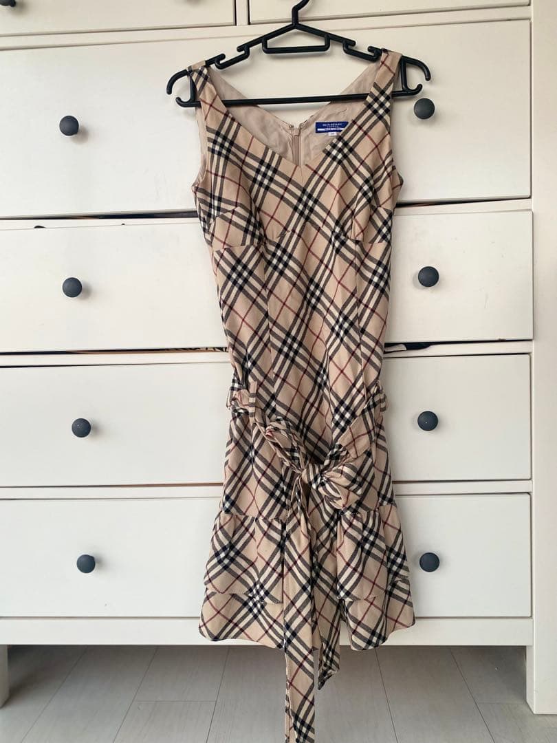 Burberry ブルーレーベル 定番ノバチェック 美品 ワンピー38