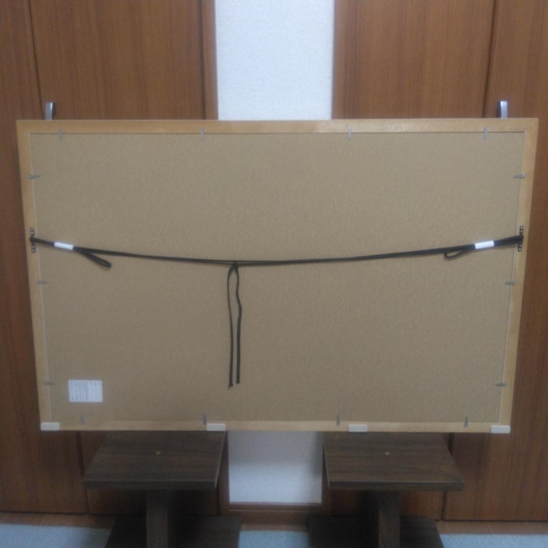 笹倉鉄平　プエルトバヌス　中古　大判額装アートポスター