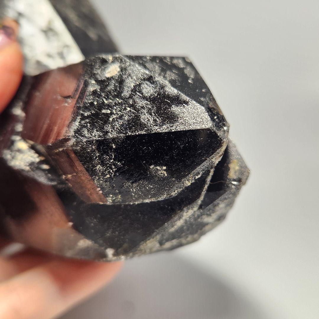 希少！山東省産 モリオンクラスター ★ 魔除け、邪気祓い ★ 自立