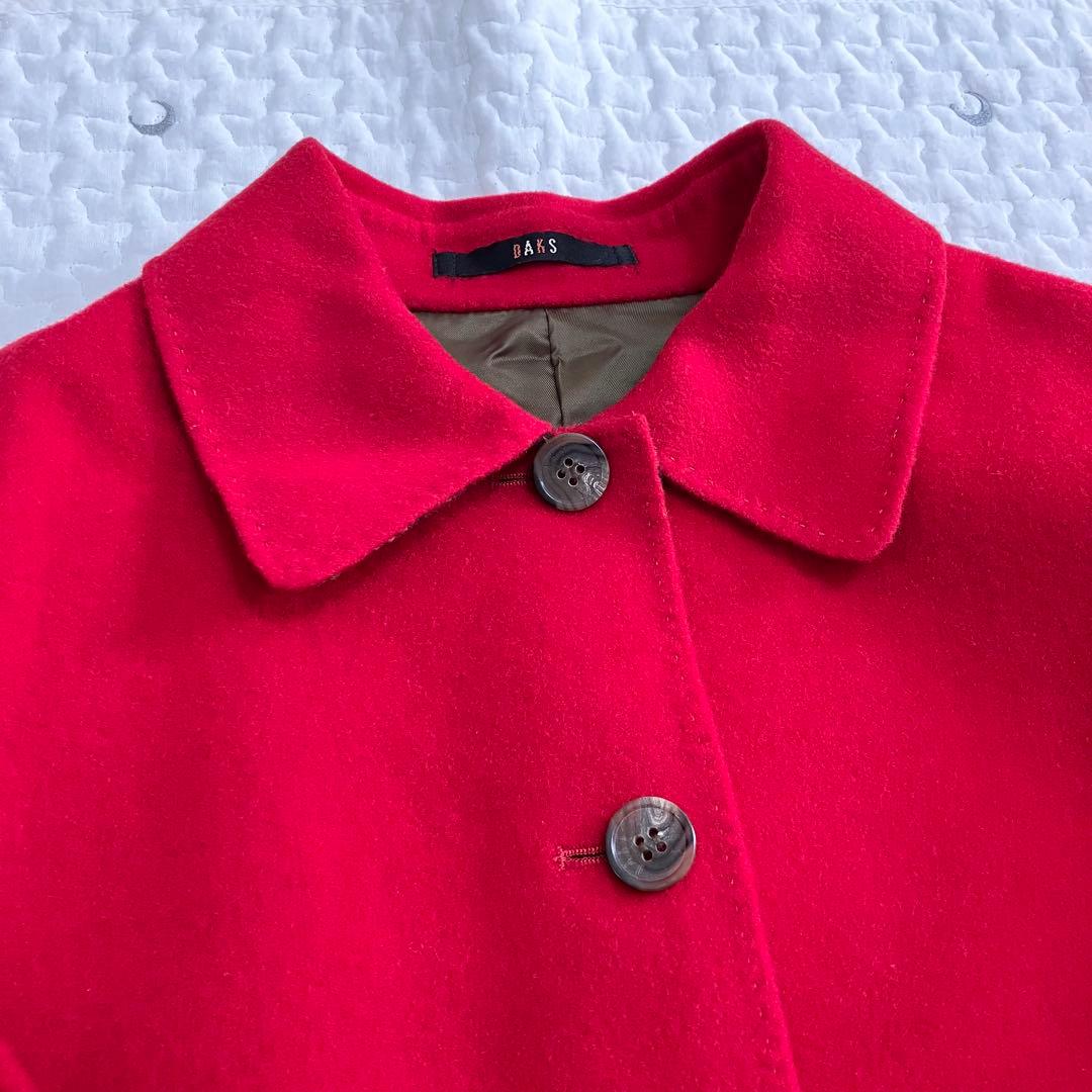 DAKS ダックス　毛100%コート　サイズ40 赤レッド