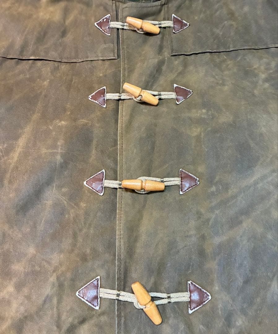 ビンテージ BABOUR バブアー オイルド ダッフルコート XL レアモデル