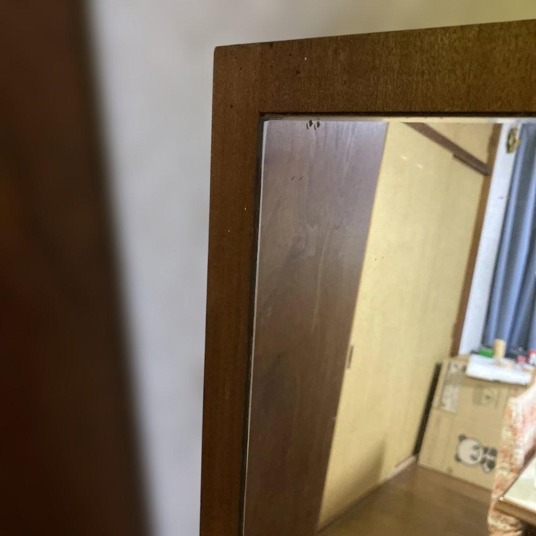 【昭和レトロ】大型鏡 置き鏡 全身鏡 姿見 アンティーク