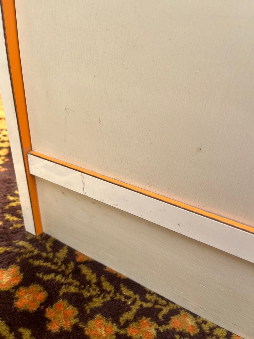 棚 レトロポップ 昭和レトロ 当時物 インテリア オレンジ ラック