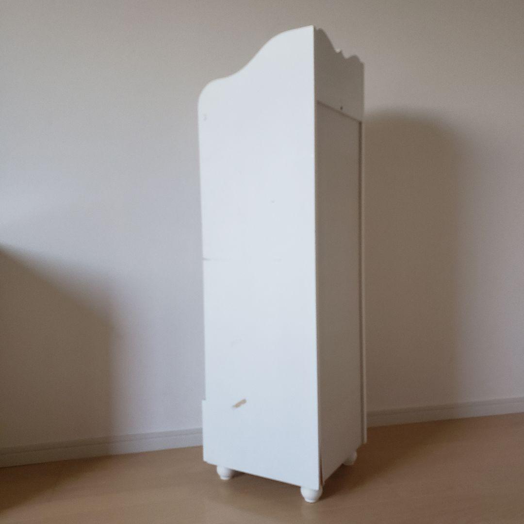 プリンセスハンガーラック/ホワイトラック/収納棚/デスク横棚