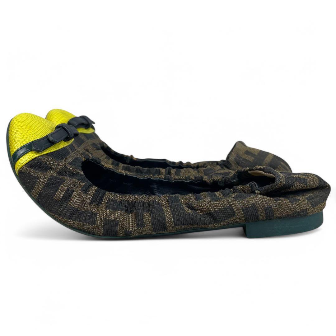 フェンディ　バレエシューズ　フラットシューズ　ズッカ柄　24.5cm パンプス