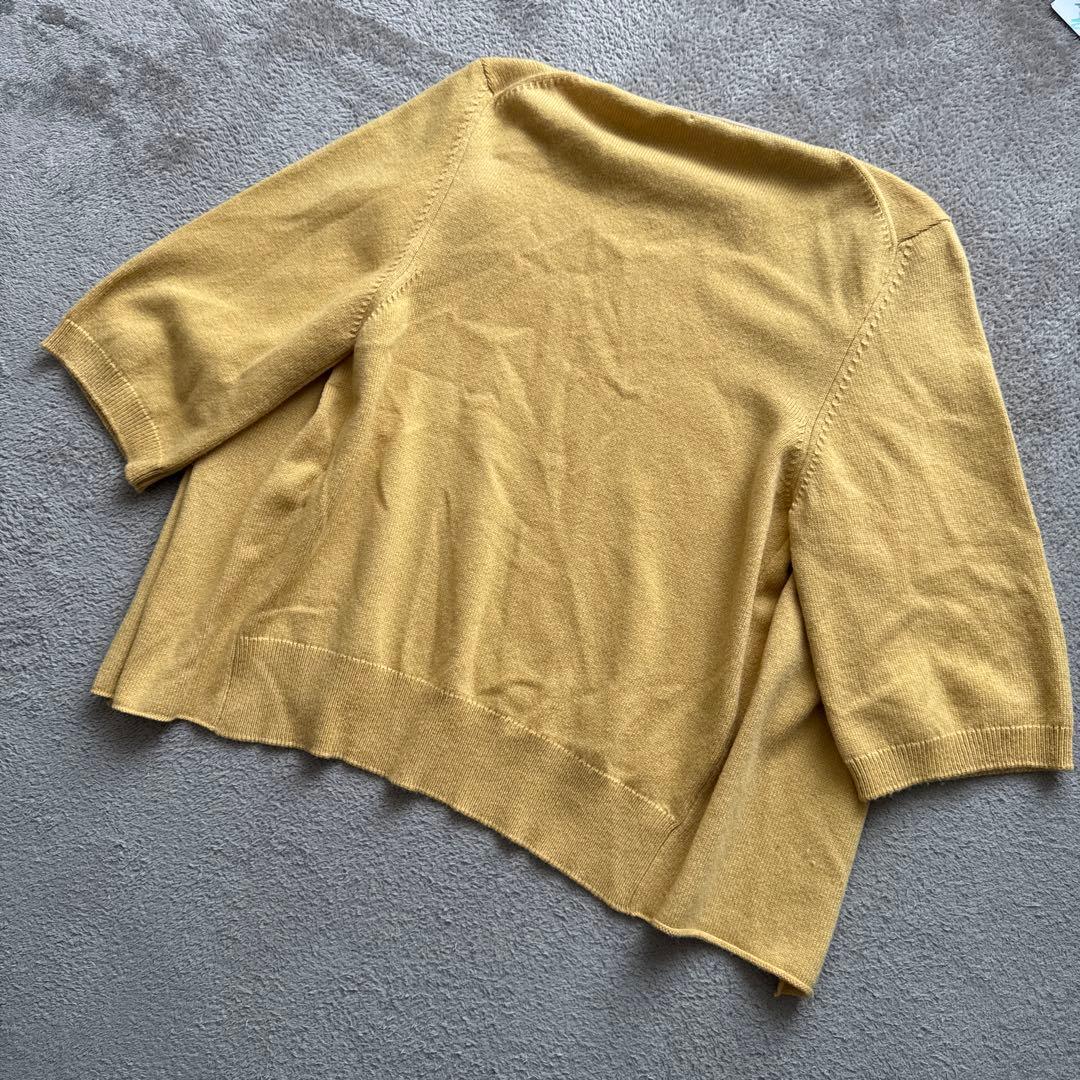 CHANEL イエロー 山吹色 カーディガン 36