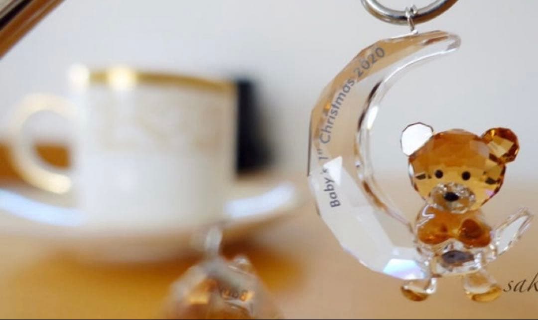 美品　スワロフスキー　オーナメント　1st Christmas 2020