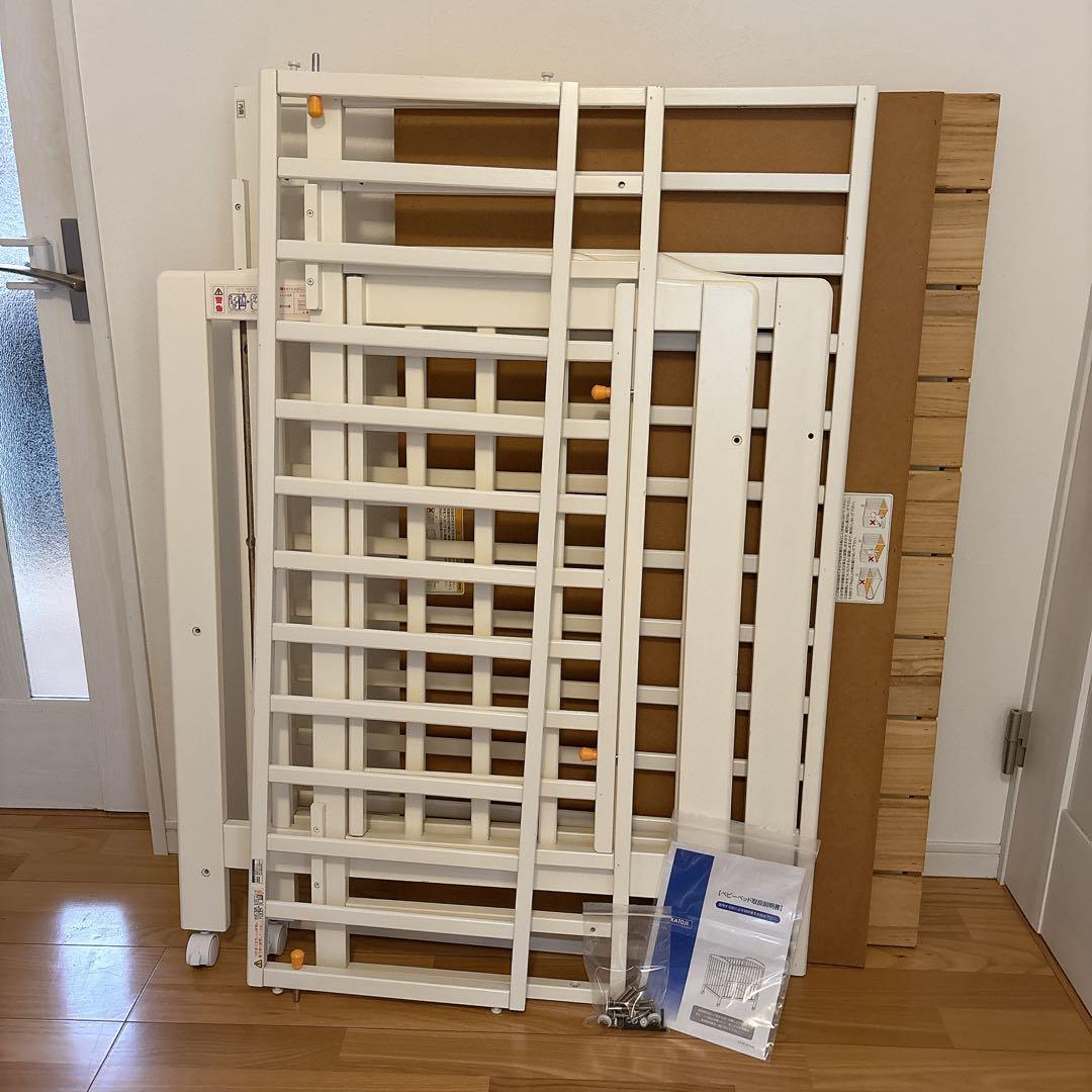 KATOJI カトージ ベビーベッド タチベッド　レギュラーサイズ　ハイタイプ
