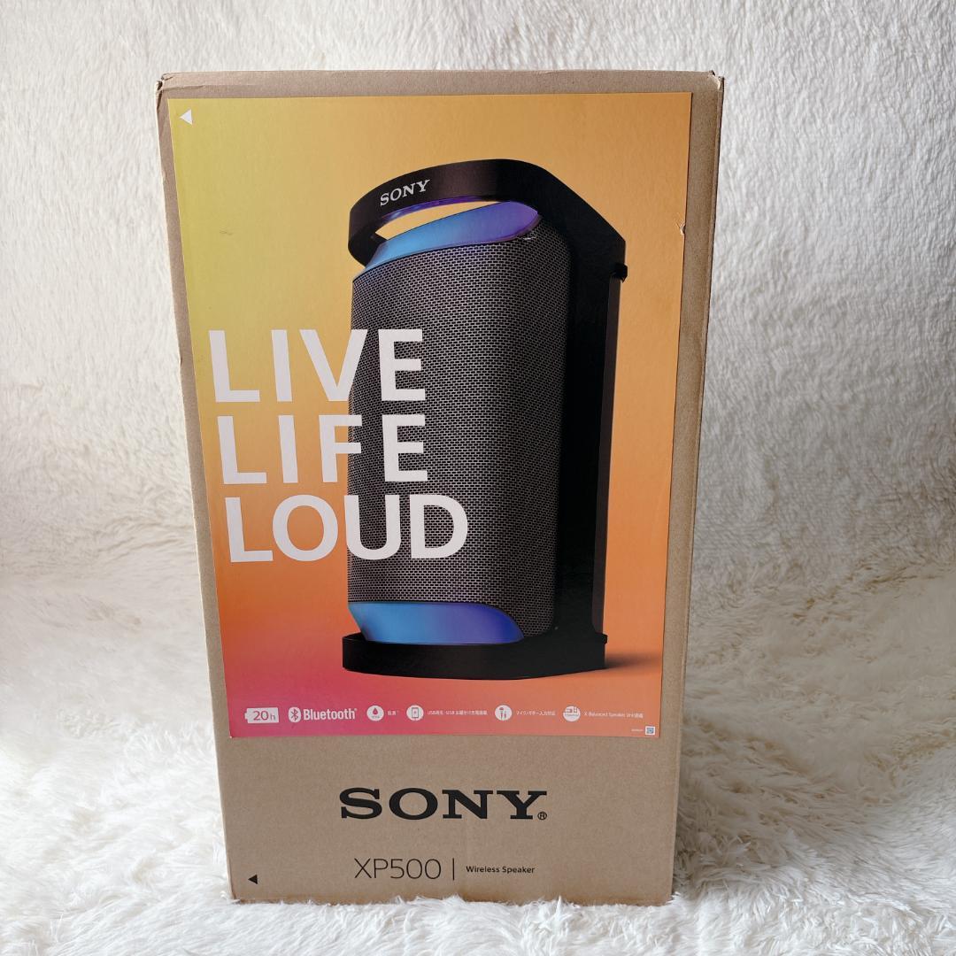 SONY ソニー SRS-XP500 ワイヤレス ポータブルスピーカー ブラック