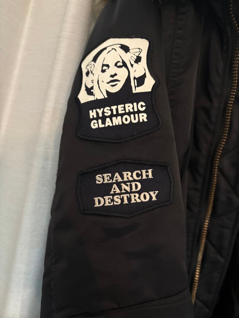 HYSTERIC GLAMOUR】プリマロフト コート ワッペン付き