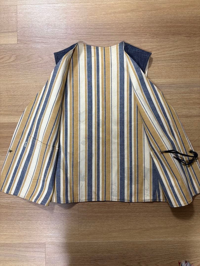 70's Levi's デニム　ベスト　リバーシブル　USA製　オレンジタブ