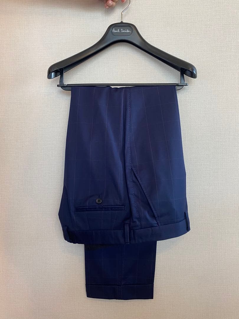 ネイビー スーツ上下 花柄裏地