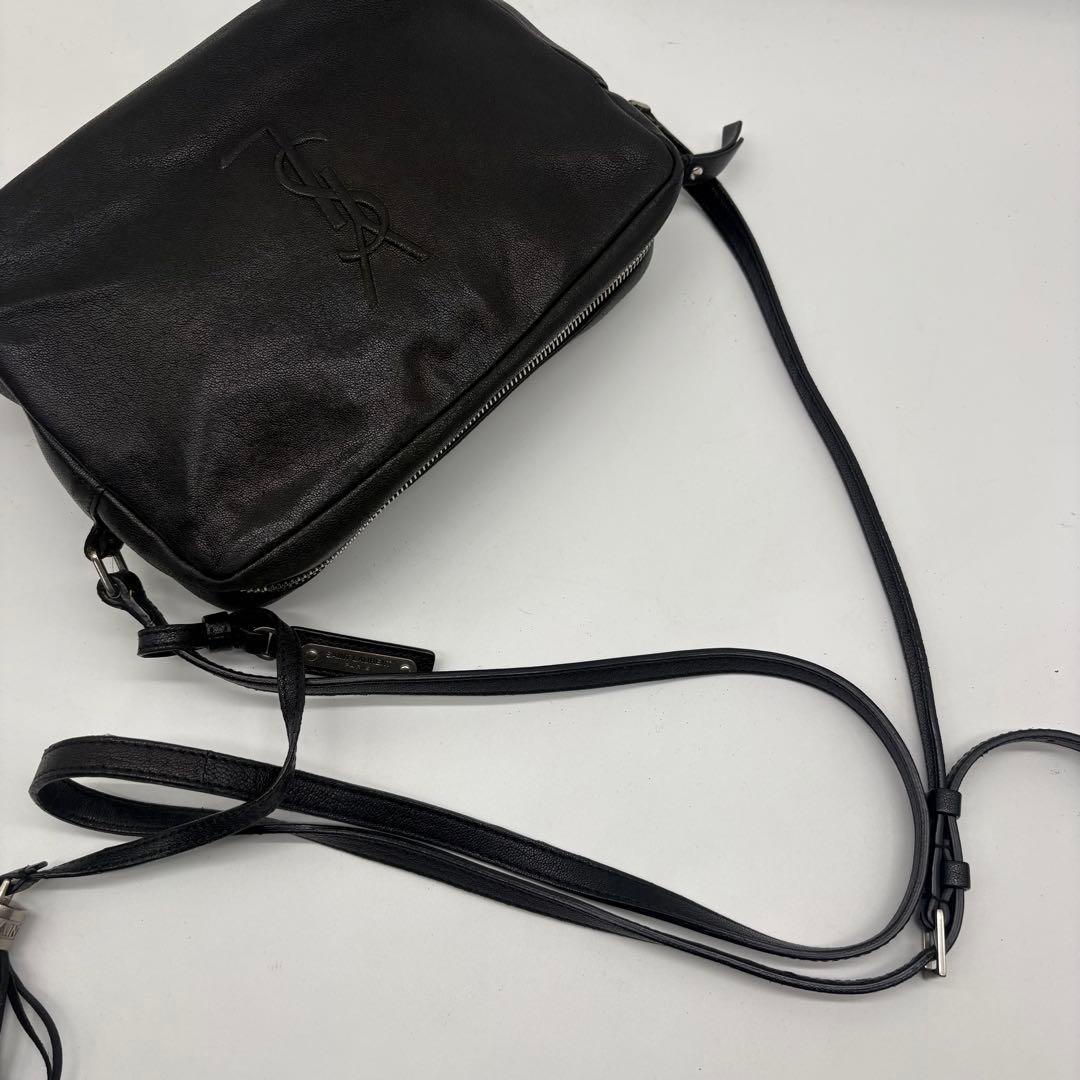 【しゅうまい様】サンローラン パリ ショルダーバッグ ポシェット YSL 黒