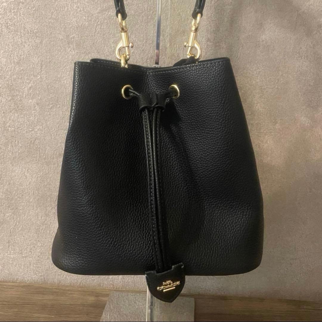 コーチ シグネチャー ローアン バケット バッグ ブラウン キャンバス @