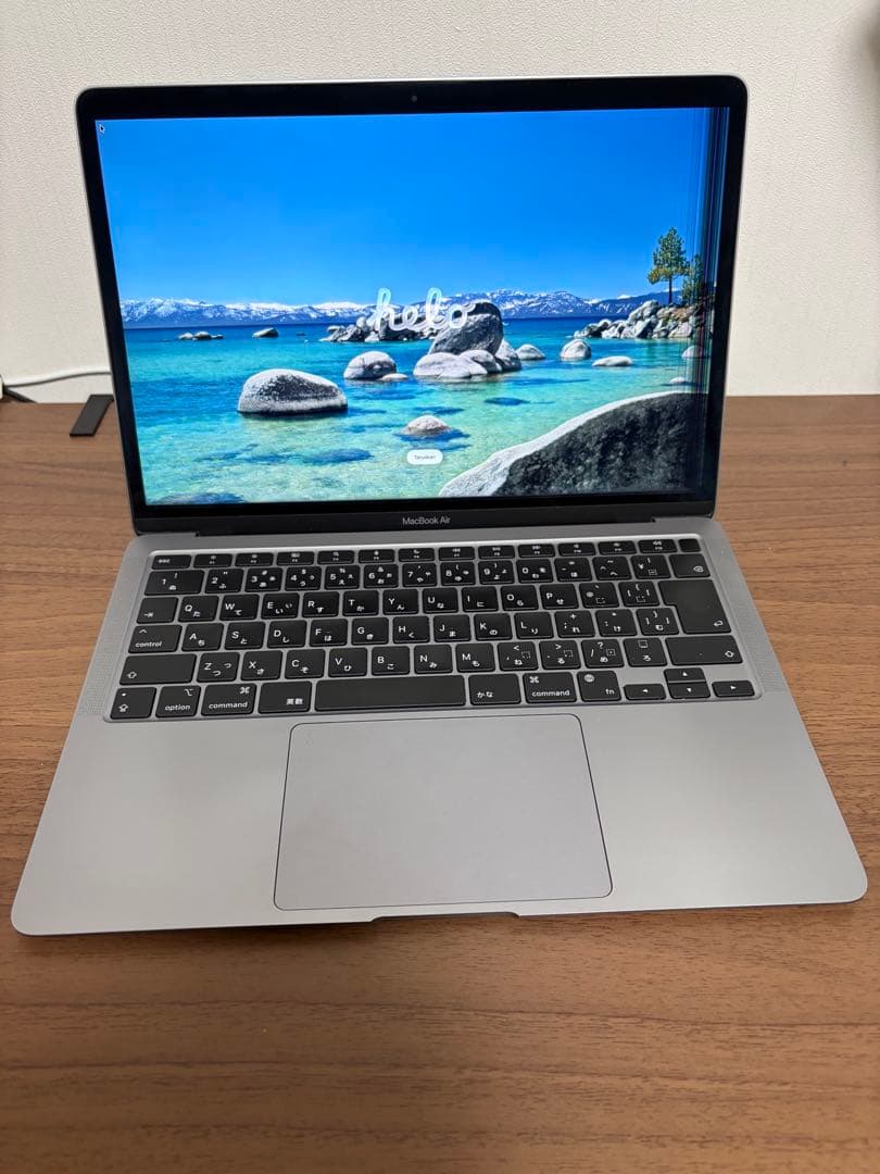 MacBook Air (M1 2020)スペースグレー ※画面割れあり