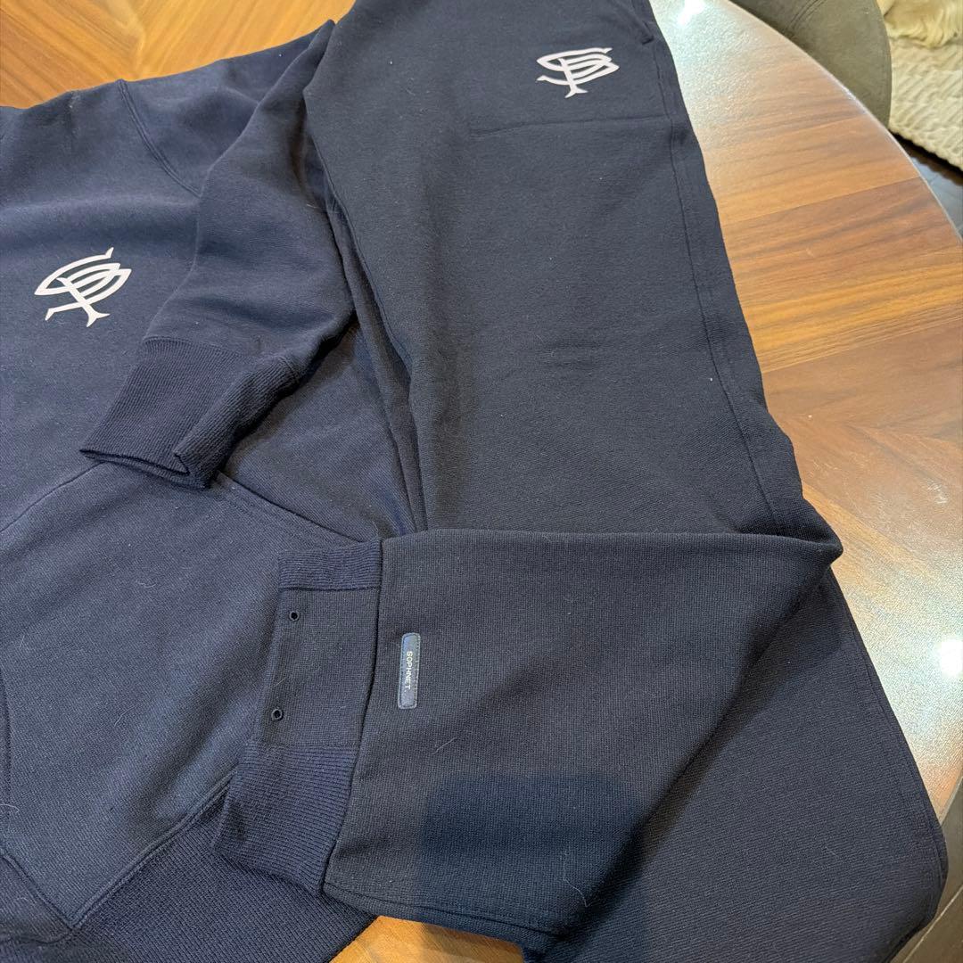 SOPHNET. ネイビー フード付きスウェットセット