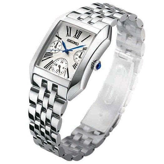 セイコー新品ローマ数字レディース＆ボーイズ入手困難 逆輸入50m防水 腕時計