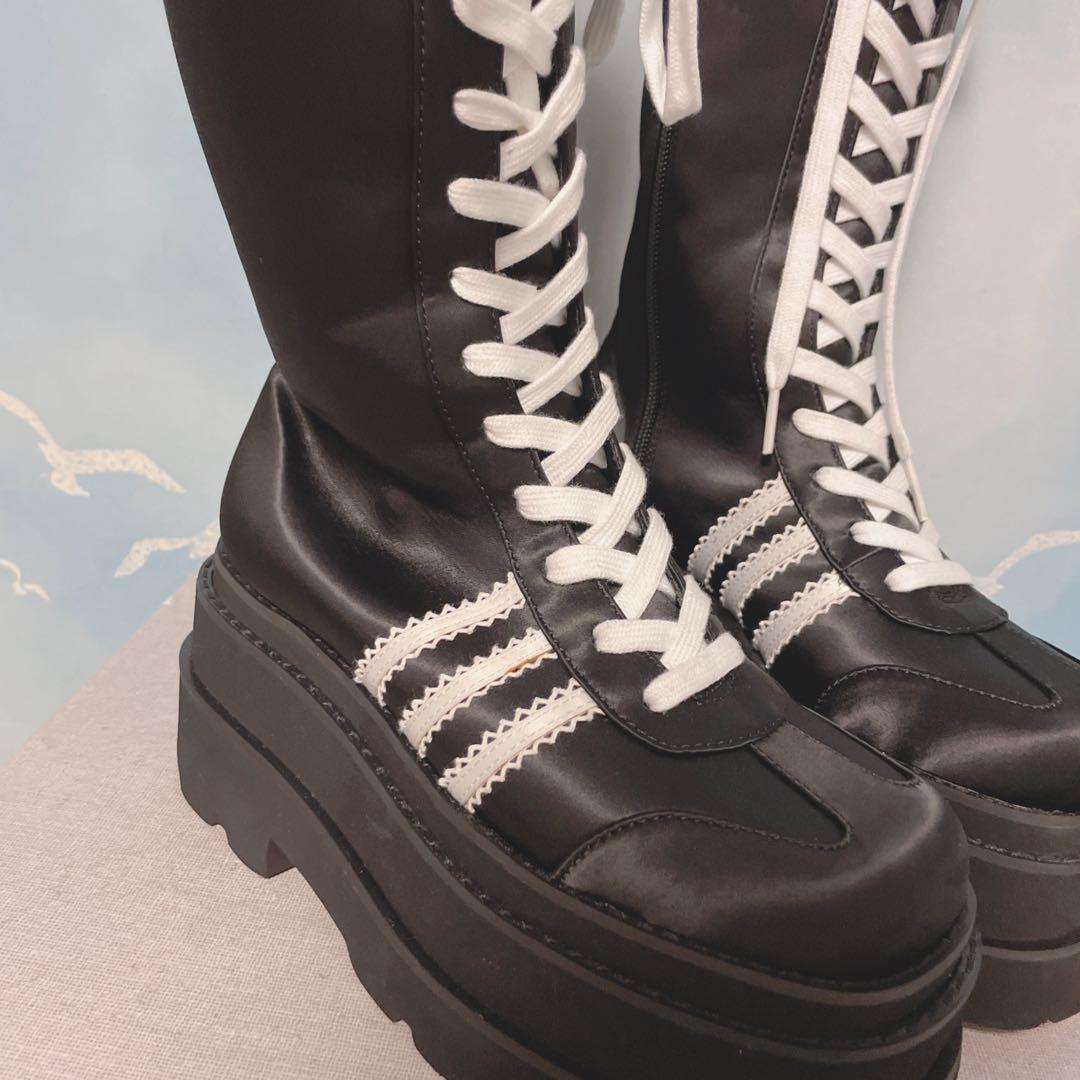 ダーリッチ darich レースアップスニーカーロングブーツ