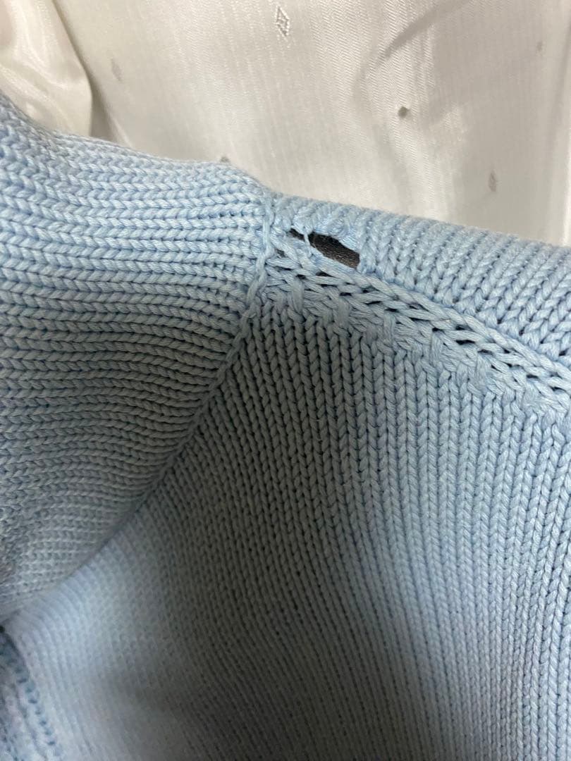 トップス STONE  90s DS KNIT BLUE