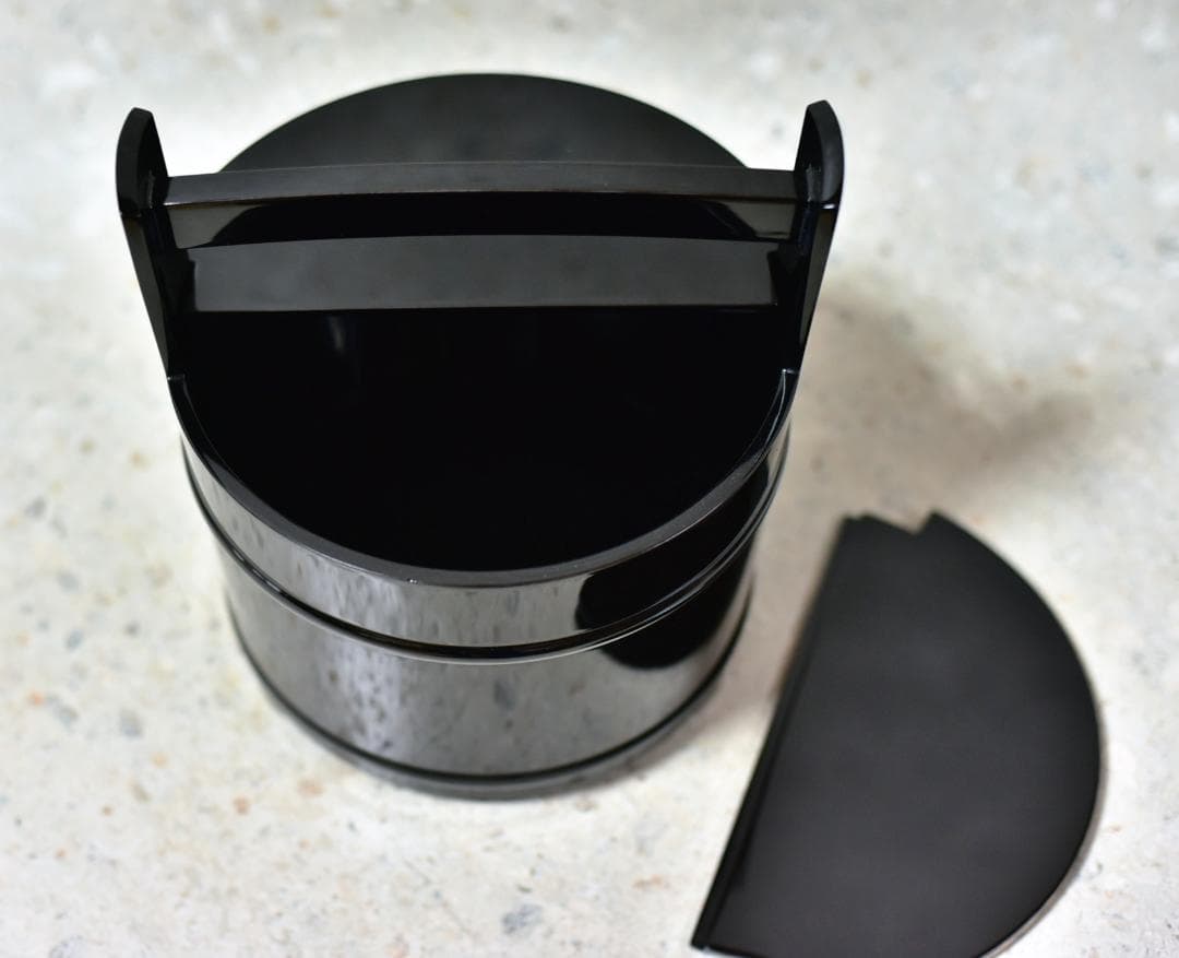 輪島塗　真塗手桶，水指　【極上品】象嵌入り　共箱/お茶道具