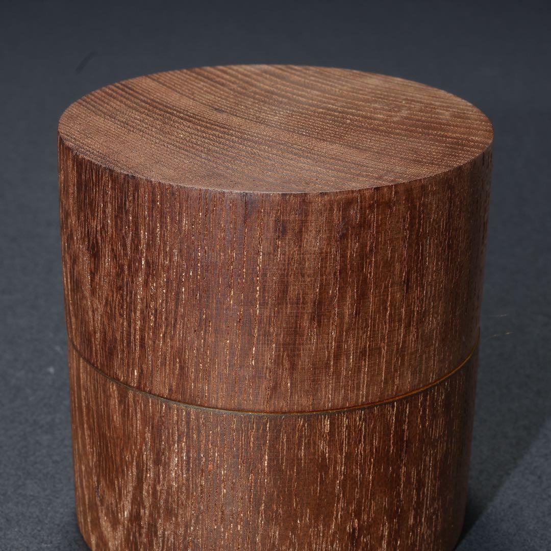 棗　茶入　中次　本桑　道場宗廣　共箱　R1684