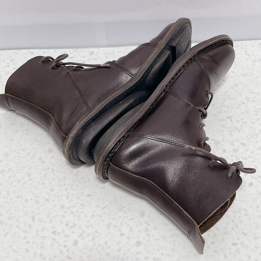 美品◆Trippen NOMAD カウレザー　レースアップ　ショートブーツ　38