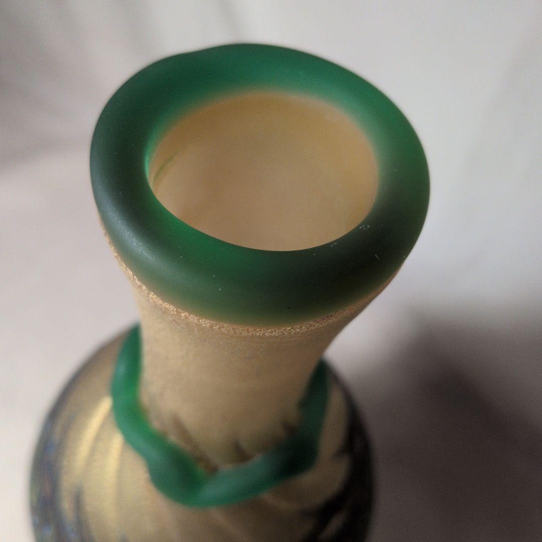 津軽びいどろ？美しいデキャンタ　作者不明