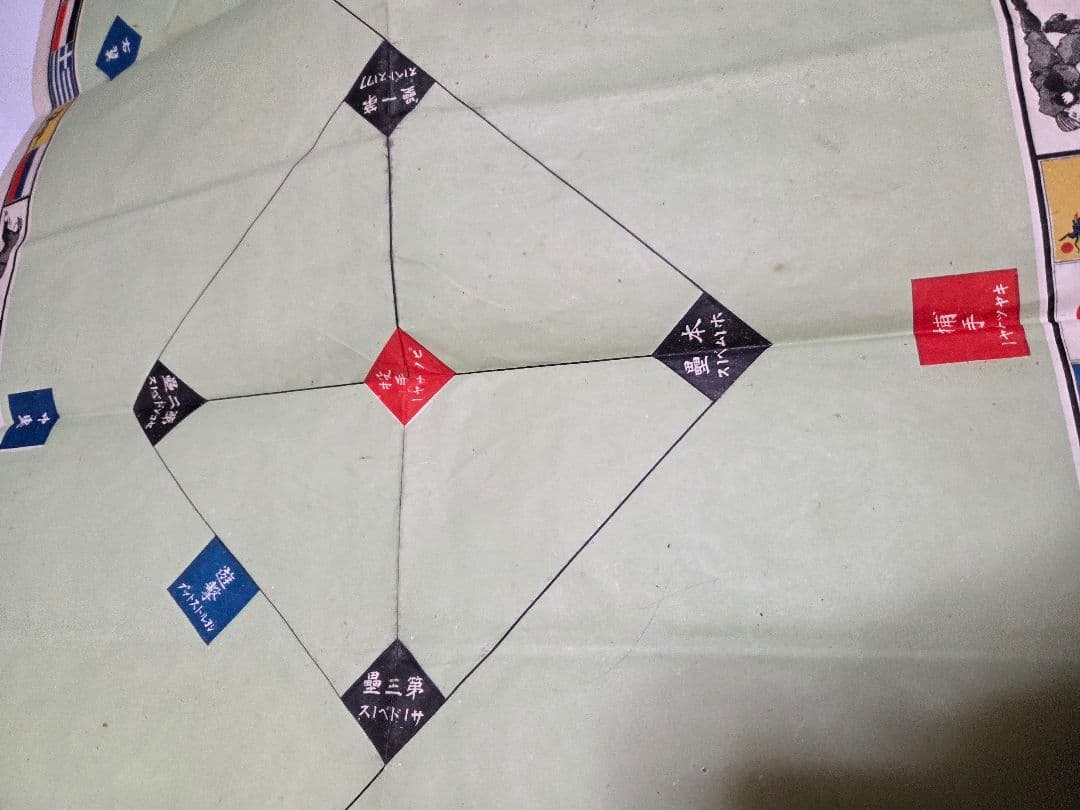 珍品　明治40年発行　新案室内ベースボール　ボードゲーム